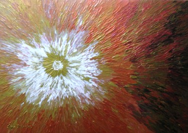 A Starburst - colorful abstract aerial painting