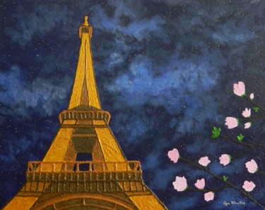 Romance in Bloom - Eiffel Tower landscape