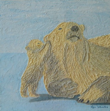 Polar Secrets -modern polar bear painting
