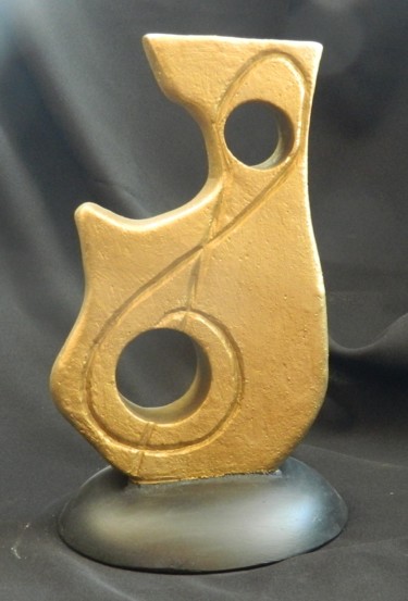 Visions - handmade, carved casting stone sculpture