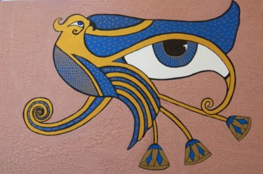 Eye of Horus - contemporary abstract egyptian eye