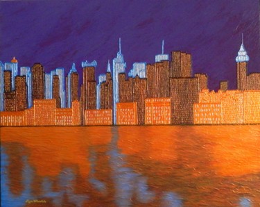 Midnight on The Hudson -  New York cityscape
